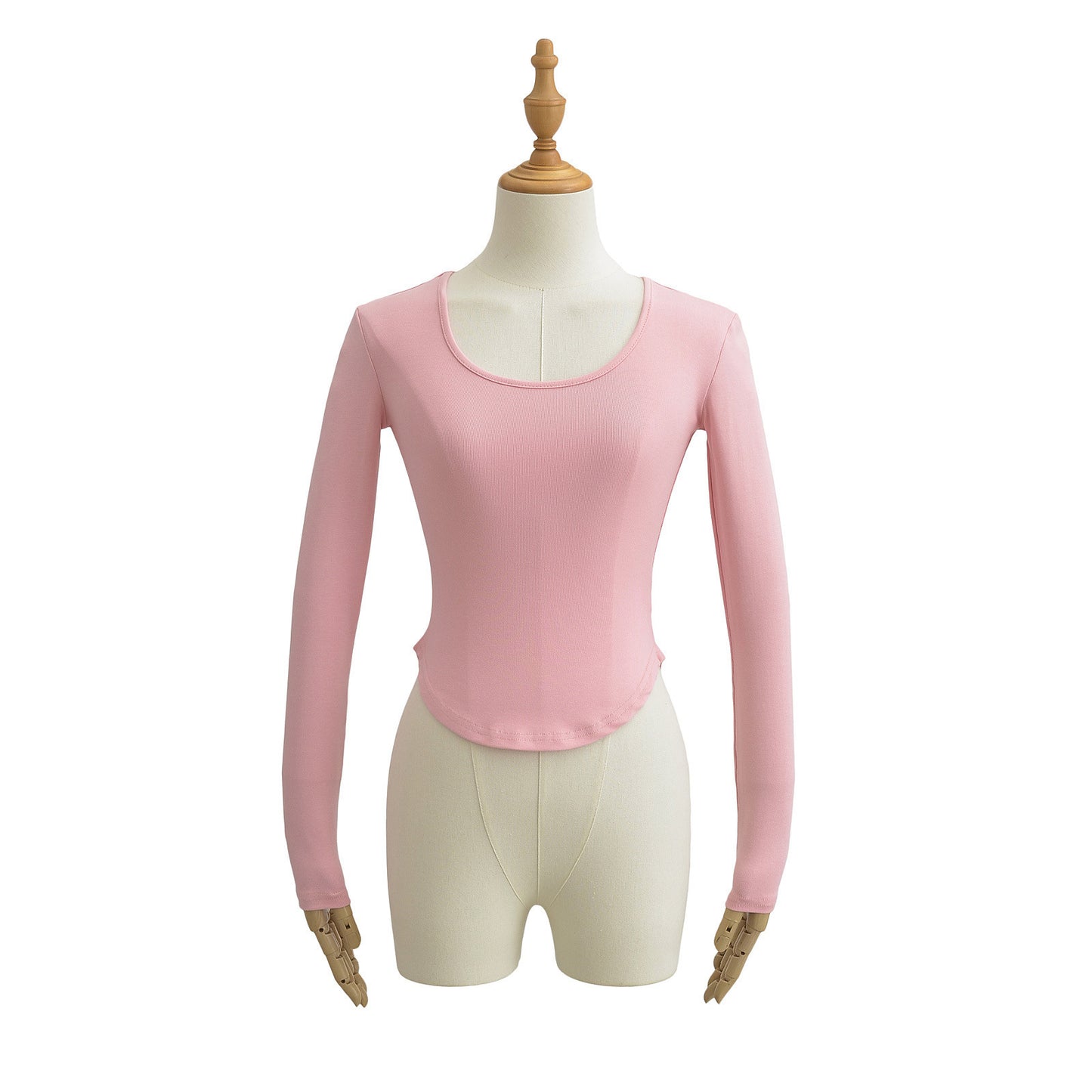 Irregular long sleeved T-shirt for women