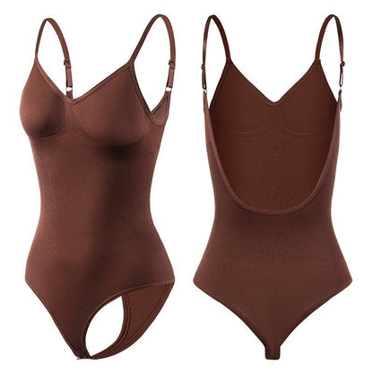 Style Backless Waist Trainer Thong Bodysuit for Women, Butt Lifting Shapewear, Plus Size, Sexy Backless Underwear, Body Shaping Base Layer