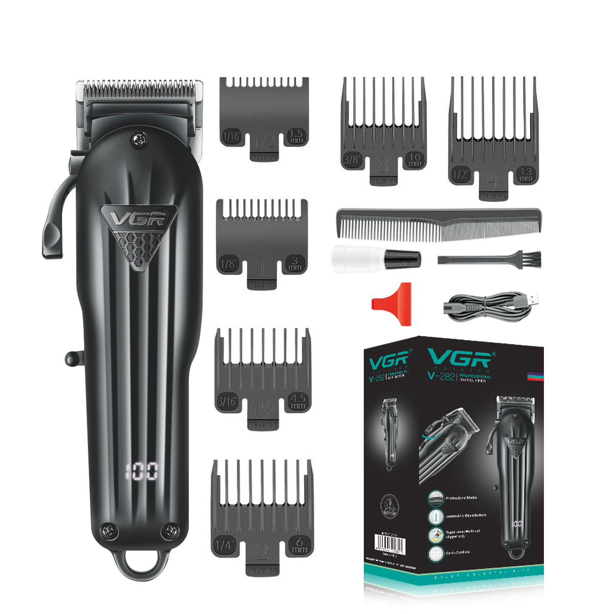 Electric Hair Clipper Fine Adjustment Gradual Change Electric Hair Salon Usb Rechargeable Household Electric Hair Clipper