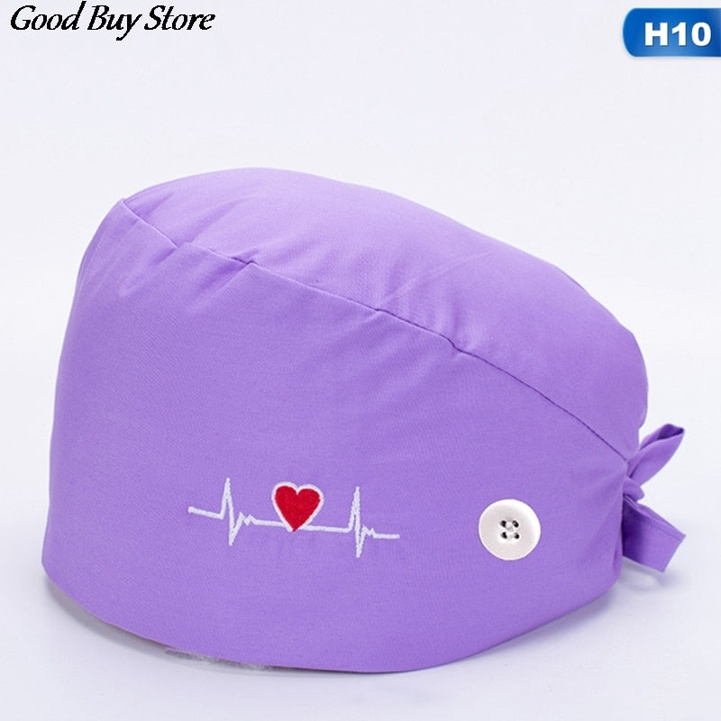 Comfortable Working Headwear Doctor Nurse Head Turban Wrap Health Services Headwrap Breathable Nursing Headband Bouffant Hat