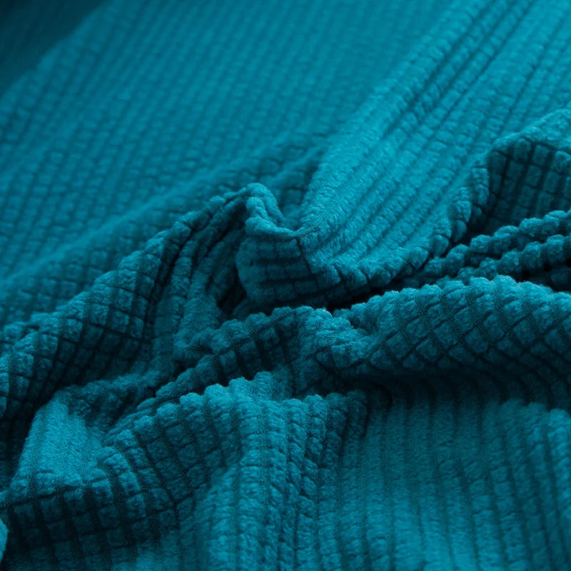 Solid Jacquard Chair Covers Spandex For Wedding Dining Room Office Banquet housse de chaise chair cover