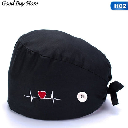 Comfortable Working Headwear Doctor Nurse Head Turban Wrap Health Services Headwrap Breathable Nursing Headband Bouffant Hat