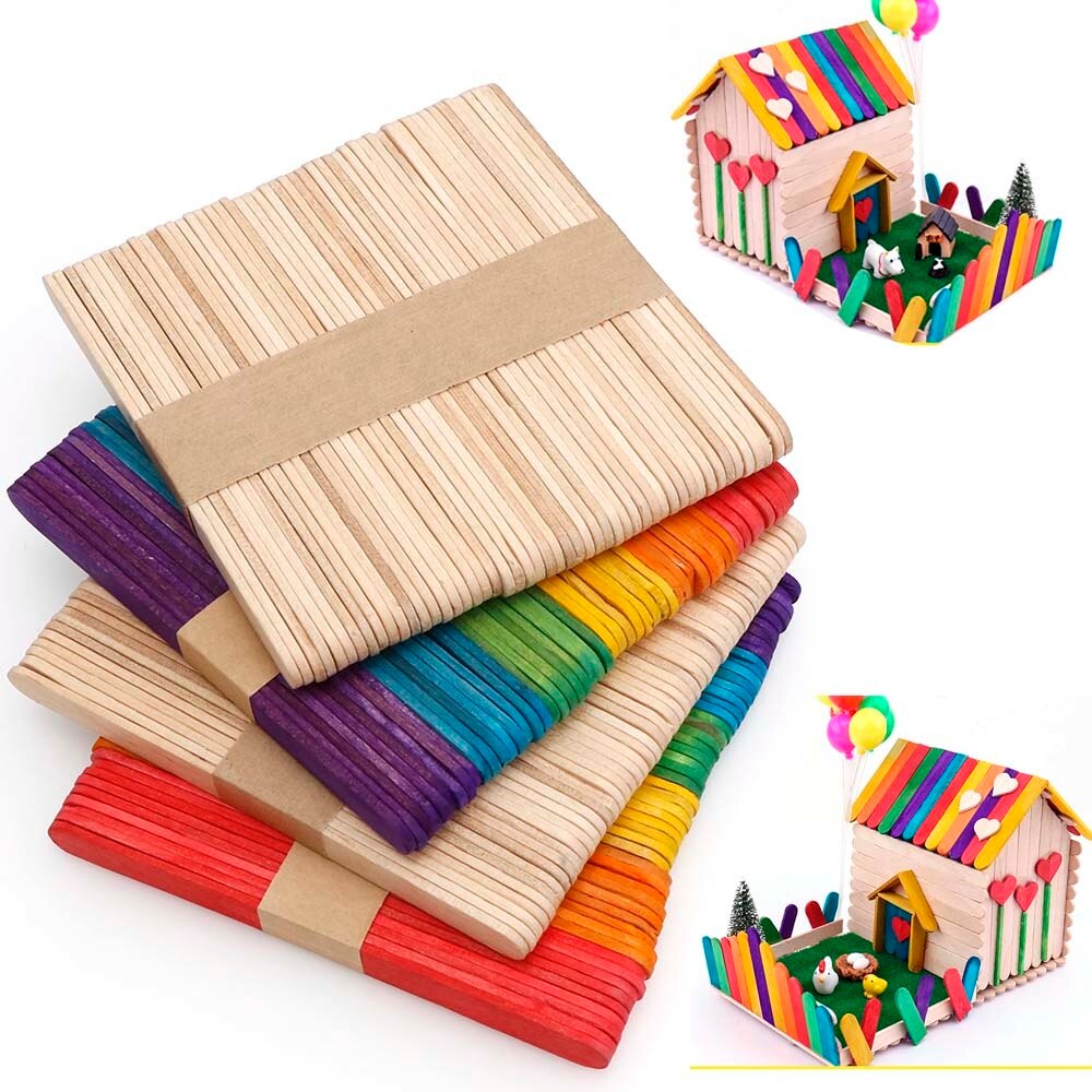 Colorful Natural Wood Counting Sticks Montessori Preschool Children Counting Math Educational Toys. toys