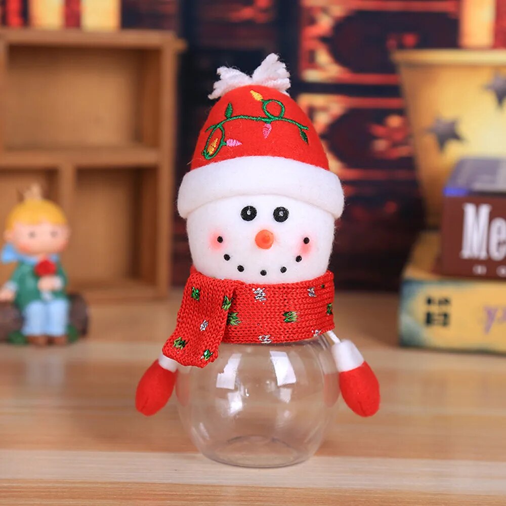 Christmas Pendant Gift Bags Candy Jar Storage Bottle Santa Bag Sweet Christmas Candy Bag Boxes