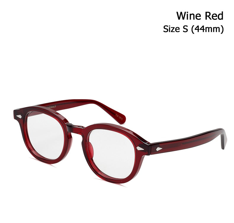 JackJad Top Quality Acetate Frame Johnny Depp Lemtosh Style Eyewear Frame Vintage Round Brand Design Eyeglasses Oculos De Grau