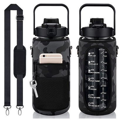 64OZ Water Bottle Case Sleeve Outdoor Sports Insulation Water Bottle Cover Pouch With Carrying Strap Cellphone Holder Bottle Bag