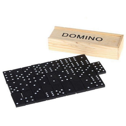 28Pcs/Set Wooden Domino Board Games Travel Funny. Games