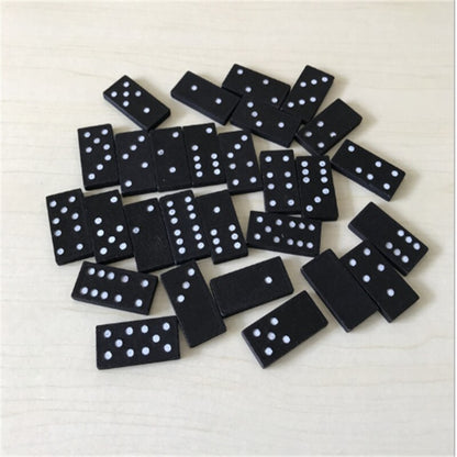 28Pcs/Set Wooden Domino Board Games Travel Funny. Games