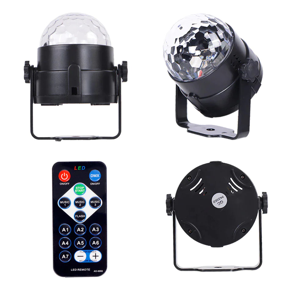 Disco Party Lights Strobe LED DJ Ball Sound Activated Bulb Dance Lamp Decoration