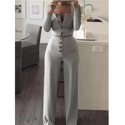 New long sleeve cardigan slim button casual suit OM9141