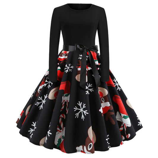 Christmas Retro Show A-line Dress