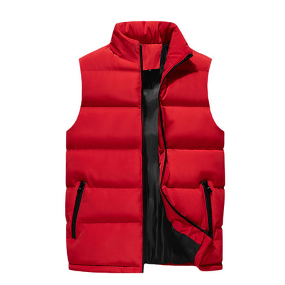 Men's zipped pocket puff vest