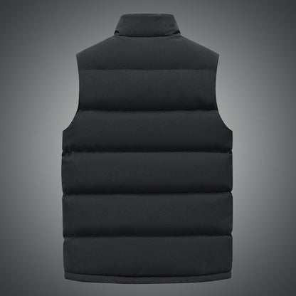 Men's zipped pocket puff vest