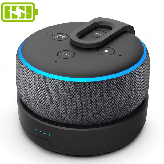 GGMM-Base de batería D3 para Amazon Echo Dot, estación de acoplamiento de altavoz Alexa de tercera generación, 16 horas de reproducción, batería recargable para Echo Dot 3